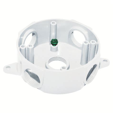 5 round electrical junction box|surface mount electrical box round.